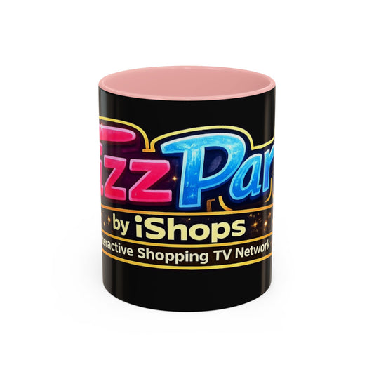 FizzParty Coffee Mug – Colorful Logo Accent Mug for Fans & TV Party Gifts