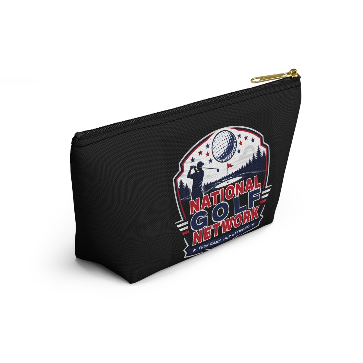 National Golf Network Accessory Pouch — Golf Logo T-Bottom Bag