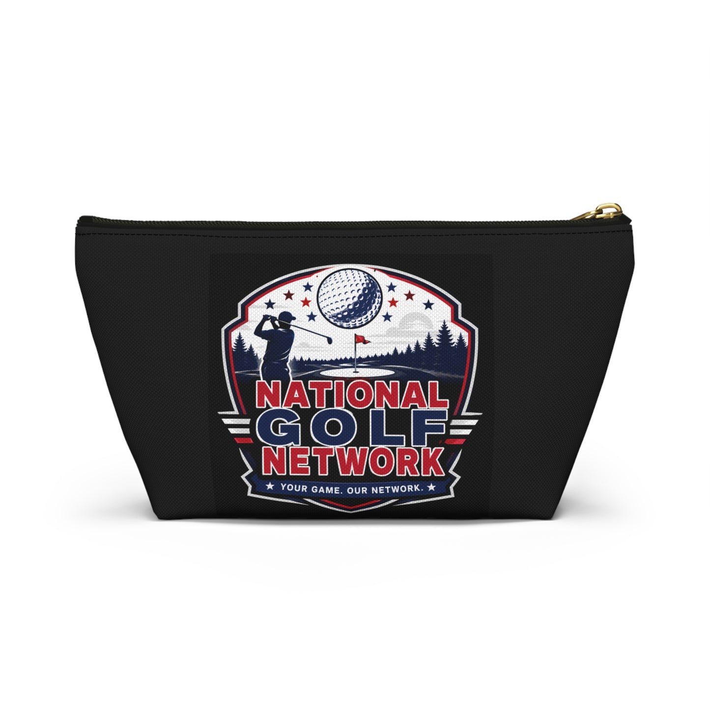 National Golf Network Accessory Pouch — Golf Logo T-Bottom Bag