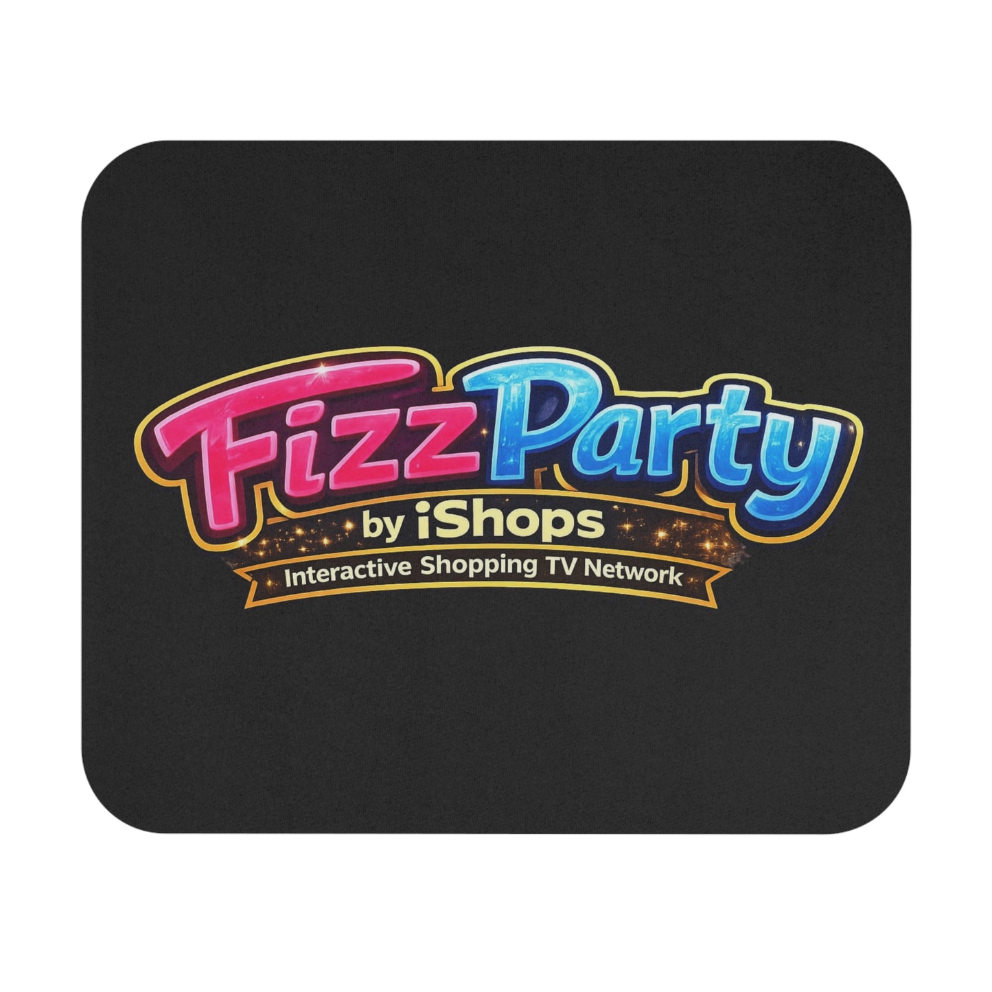 FizzParty by iShops Logo Mouse Pad — Colorful Gaming & Office Desk Mat