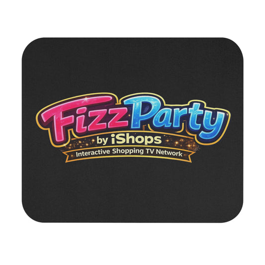 FizzParty by iShops Logo Mouse Pad — Colorful Gaming & Office Desk Mat