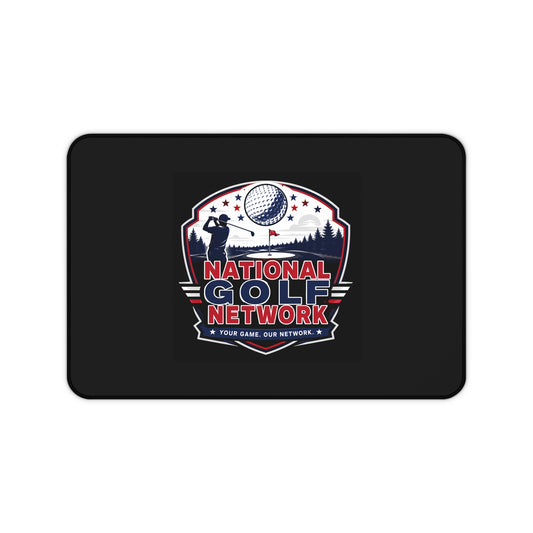 National Golf Network Desk Mat — Golf Logo Mouse Pad for Golf Fans