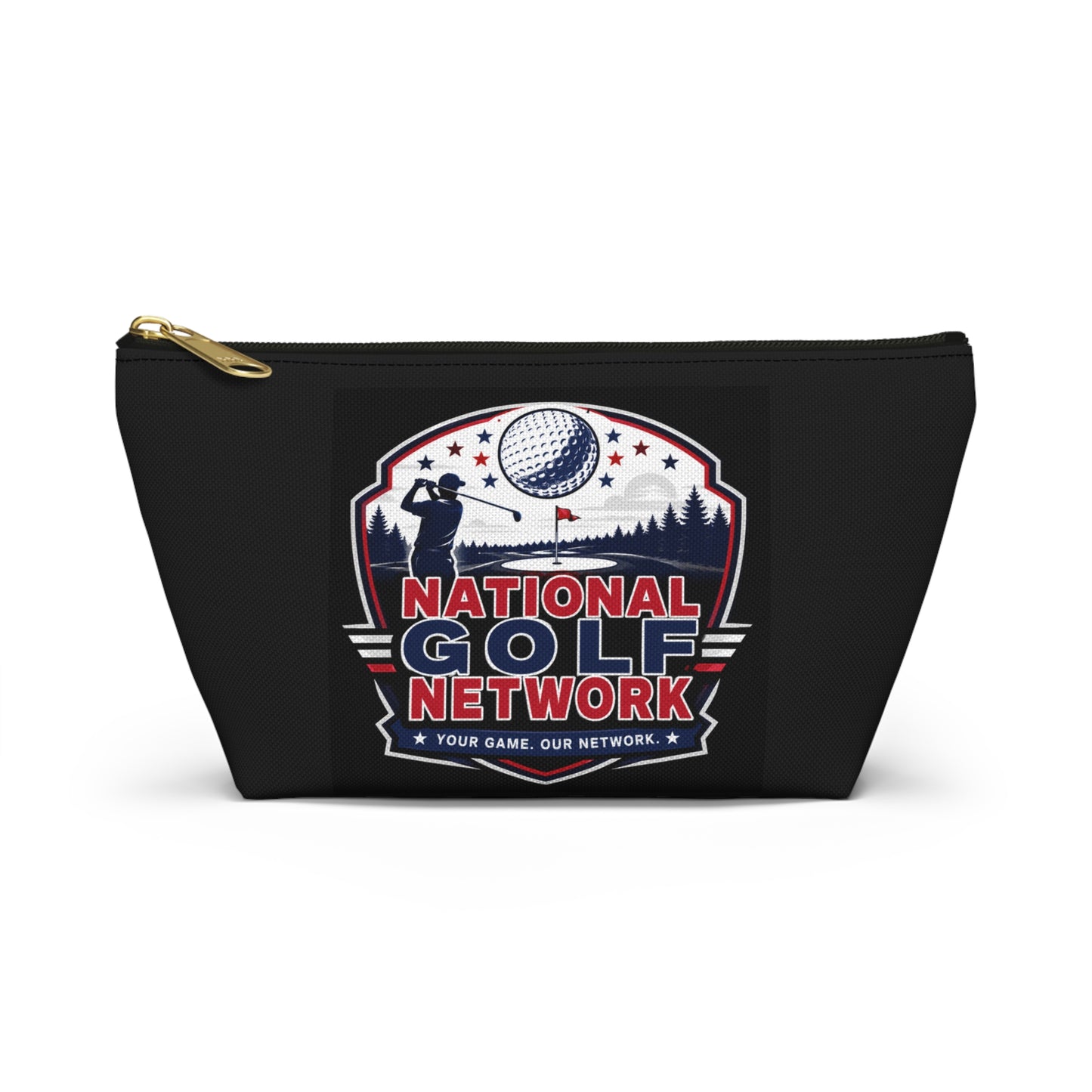 National Golf Network Accessory Pouch — Golf Logo T-Bottom Bag