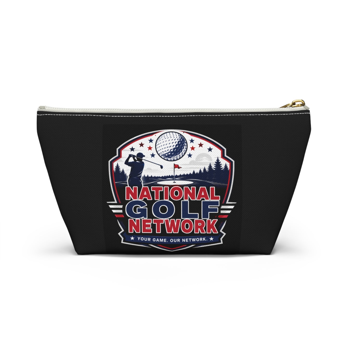 National Golf Network Accessory Pouch — Golf Logo T-Bottom Bag