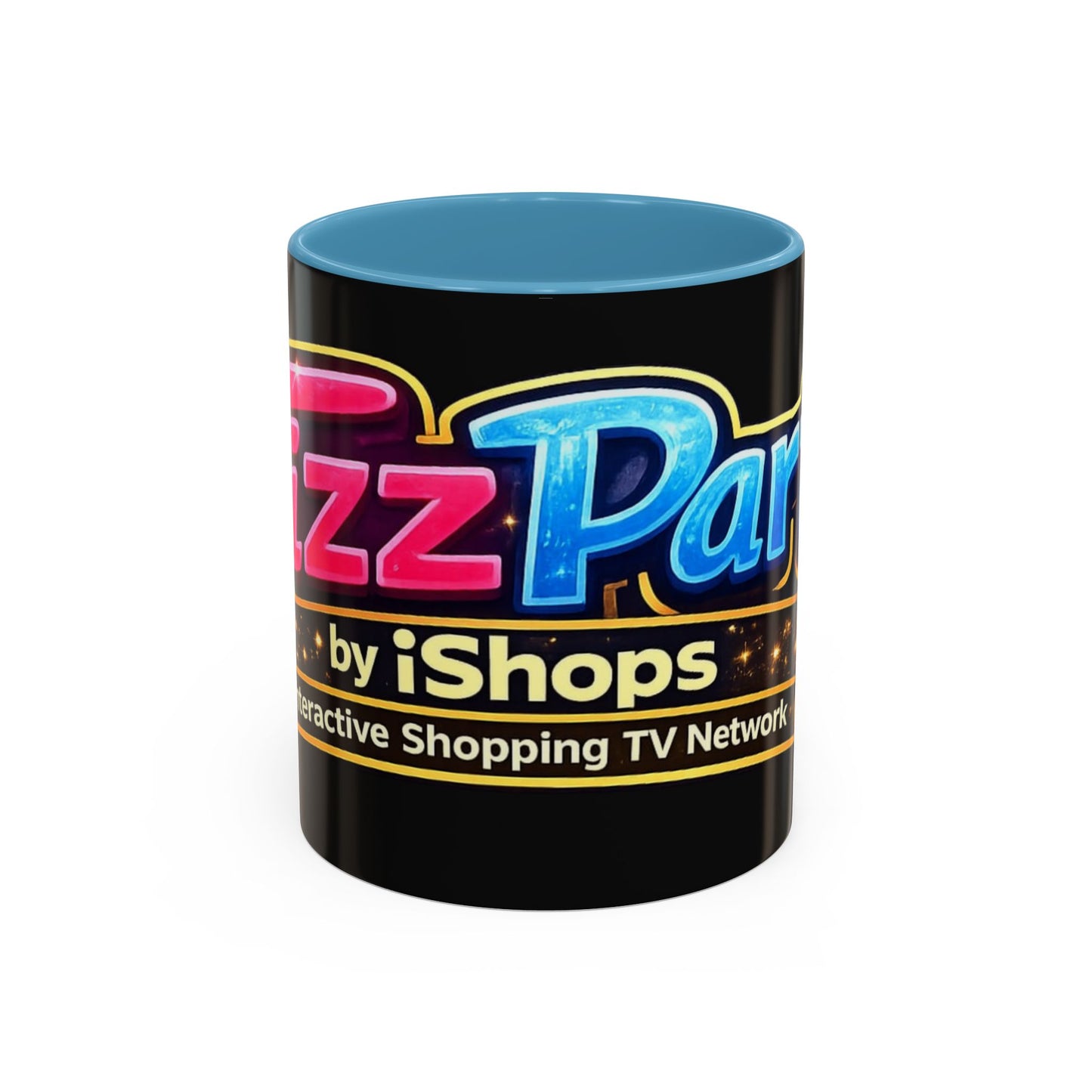 FizzParty Coffee Mug – Colorful Logo Accent Mug for Fans & TV Party Gifts