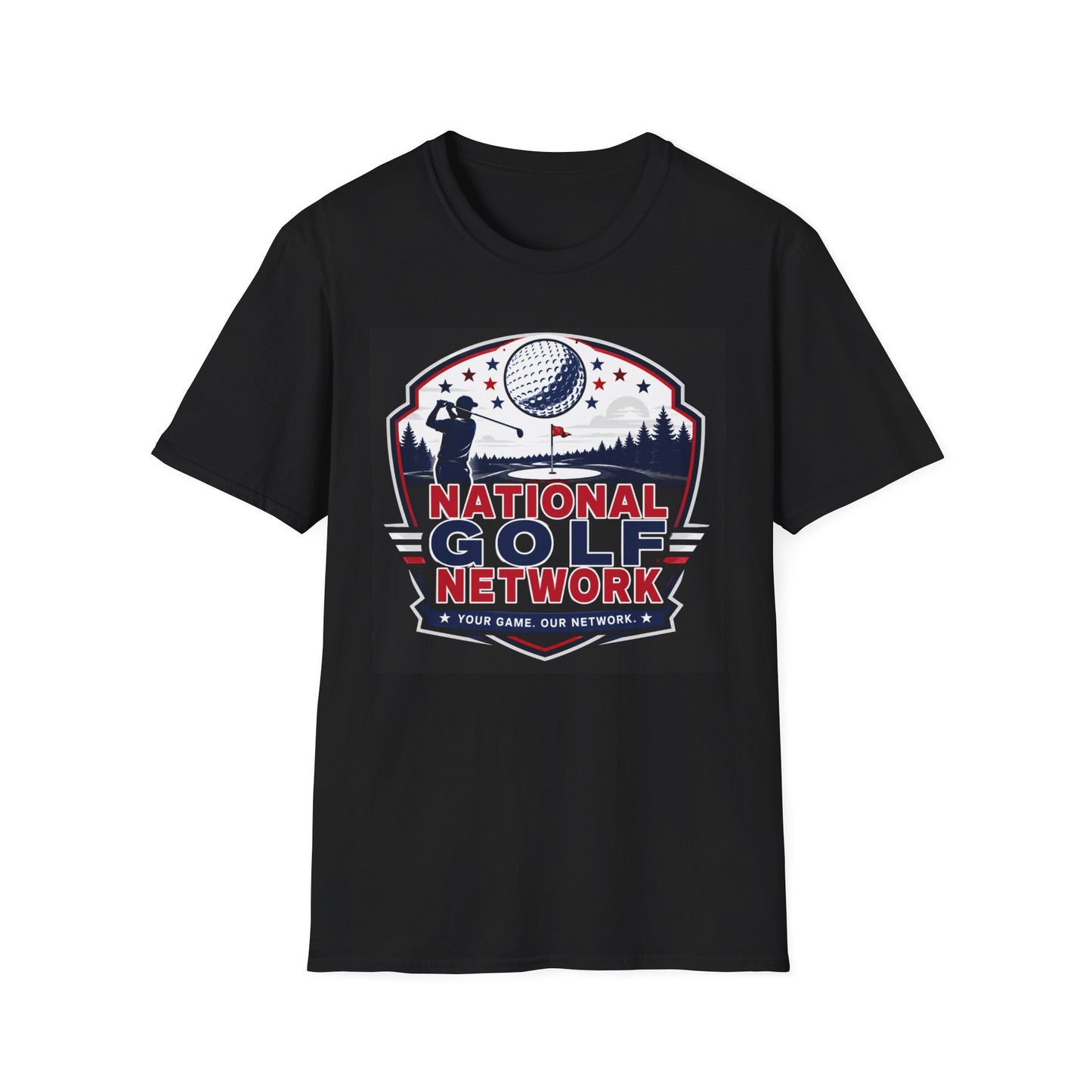 Golf T-Shirt — 'National Golf Network' Retro Golfing Tee