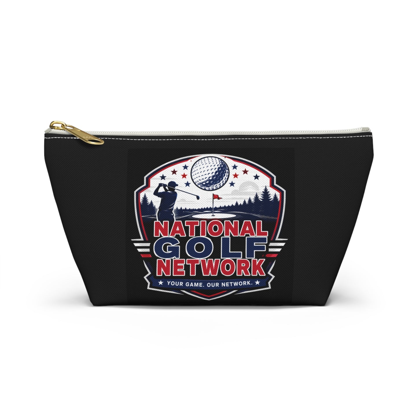 National Golf Network Accessory Pouch — Golf Logo T-Bottom Bag