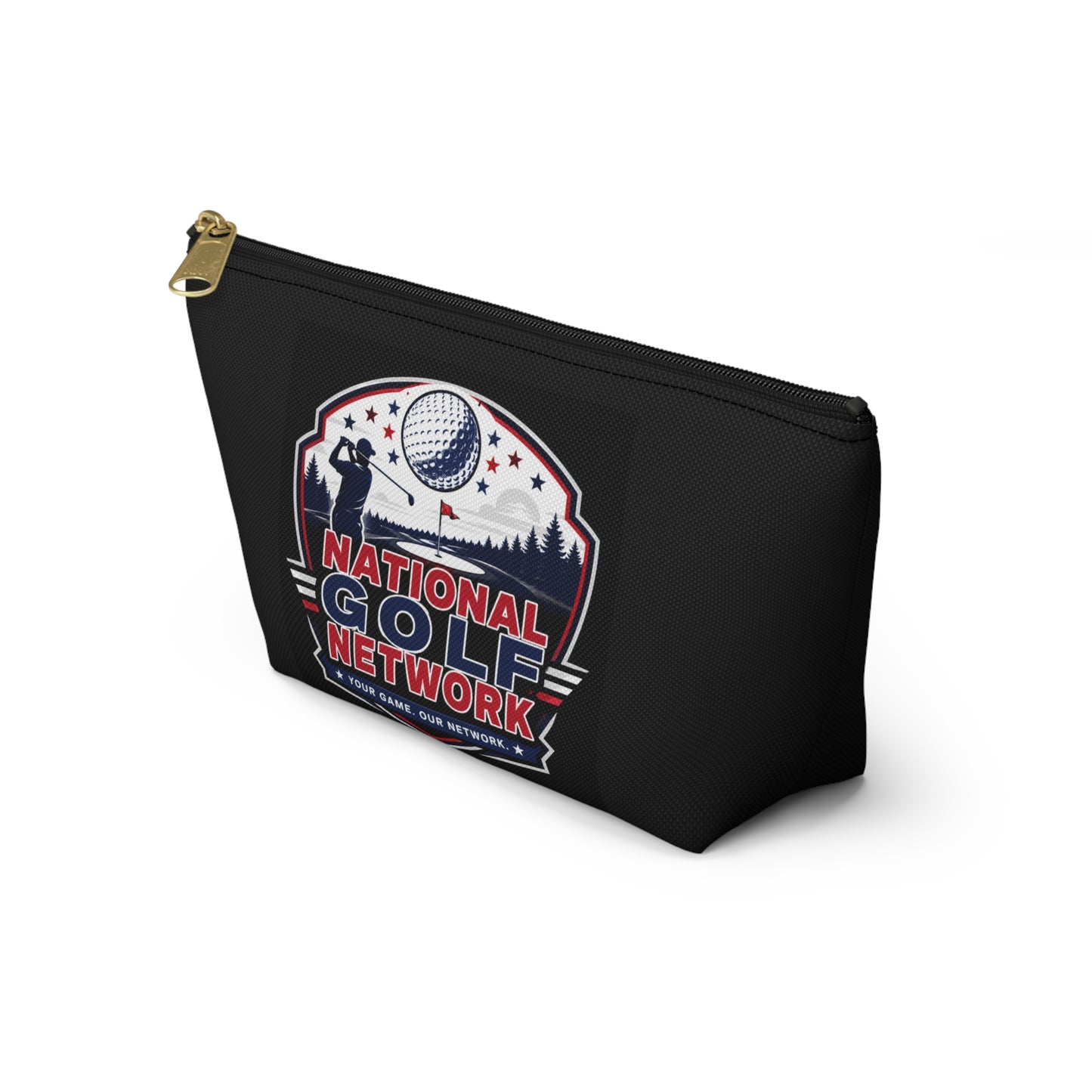 National Golf Network Accessory Pouch — Golf Logo T-Bottom Bag