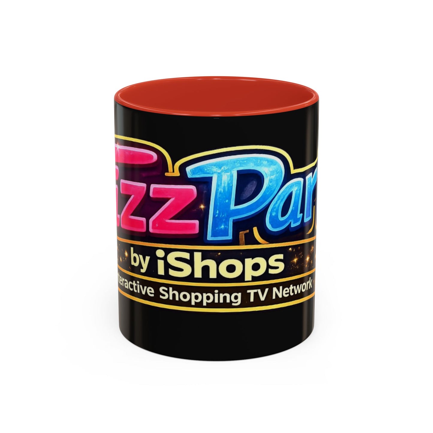 FizzParty Coffee Mug – Colorful Logo Accent Mug for Fans & TV Party Gifts